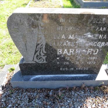 BARNARD Lea Magdalena Elizabeth Jacoba 1901-1979