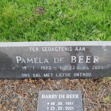 BEER Pamela, de 1923-2004 :: DE BEER Barry 1951-2021