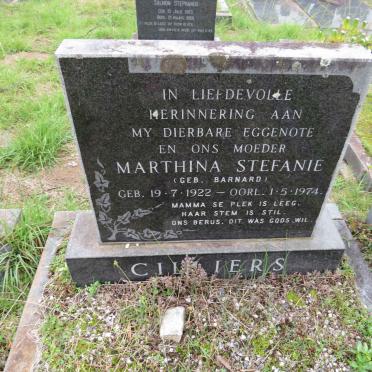 CILLIERS Marthina Stefanie nee BARNARD 1922-1974