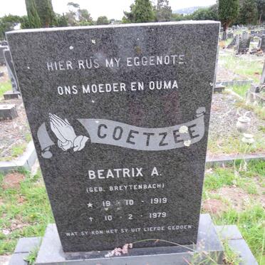 COETZEE Beatrix A. nee BREYTENBACH 1919-1979