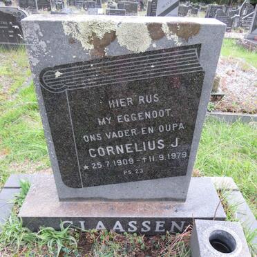 CLAASSEN Cornelius J. 1909-1979