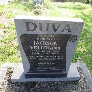 DUVA Jackson Velithana 1956-2013