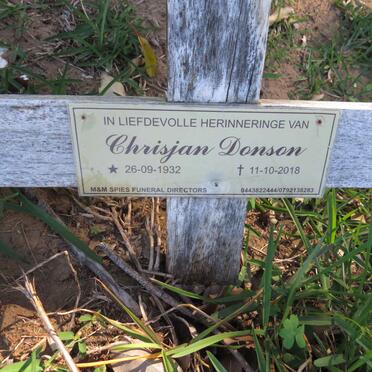 DONSON Chrisjan 1932-2018