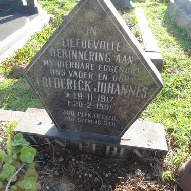 EEDEN Frederick Johannes, van 1917-1991