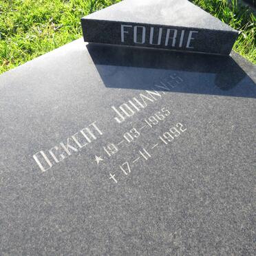 FOURIE Ockert Johannes 1965-1992