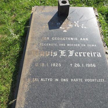 FERREIRA Mavis E. 1925-1986