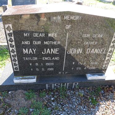 FISHER John Daniel 1908-1985 &amp; May Jane TAYLOR 1909-1981