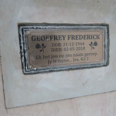 FREDERICK Geoffrey 1944-2018