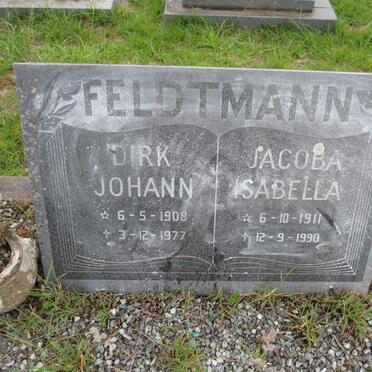 FELDTMANN Dirk Johann 1908-1977 & Jacoba Isabella 1911-1990