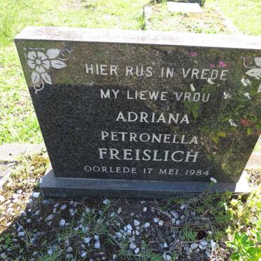 FREISLICH Adriana Petronella -1984