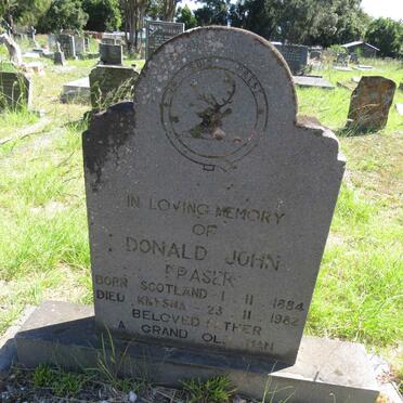 FRASER Donald John 1884-1982