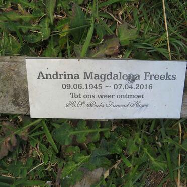 FREEKS Andrina Magdalena 1945-2016