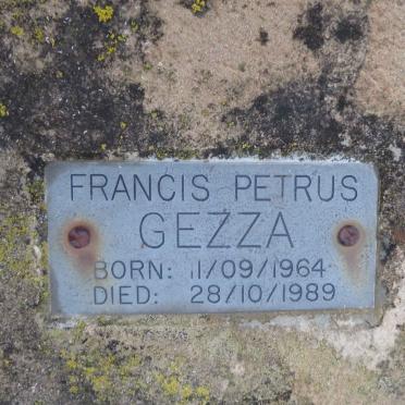 GEZZA Francis Petrus 1964-1989