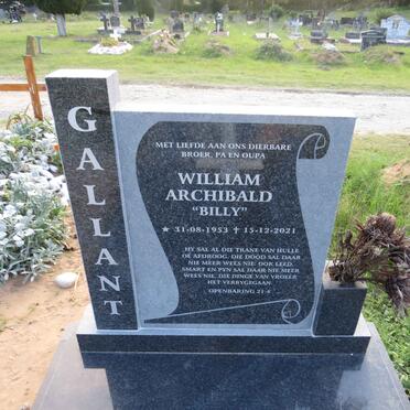 GALLANT William Archibald 1953-2021