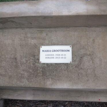 GROOTBOOM Maria 1928-2013