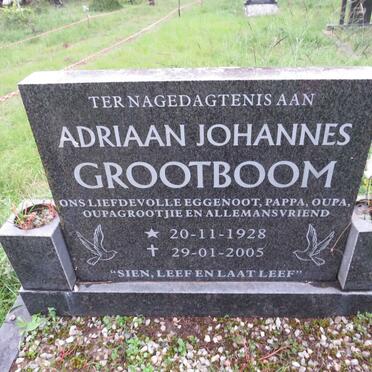 GROOTBOOM Adriaan Johannes 1928-2005