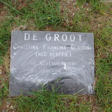 GROOT Christina Francina Glaudina, de nee BEATTIE 1931-2004