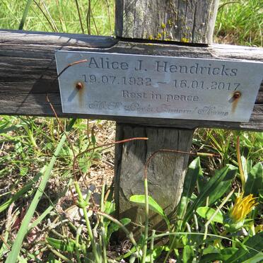 HENDRICKS Alice J. 1932-2017