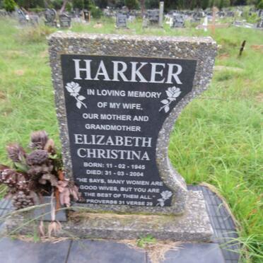 HARKER Elizabeth Christina 1945-2004