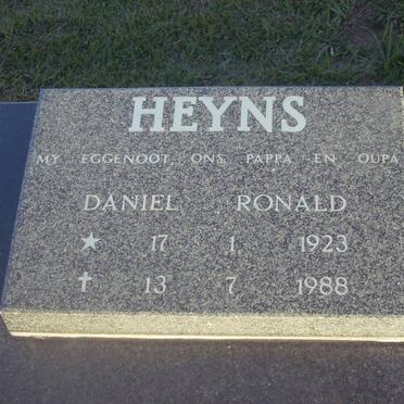 HEYNS Daniel Ronald 1923-1988