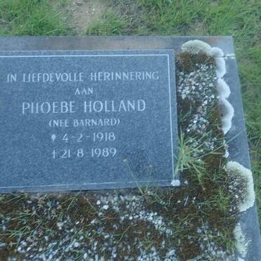 HOLLAND Phoebe nee BARNARD 1918-1989