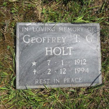 HOLT Geoffrey T.G. 1912-1994