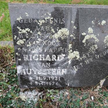 HUYSTEEN Richard, van 1931-1977