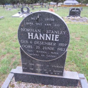 HANNIE Norman Stanley 1959-1983