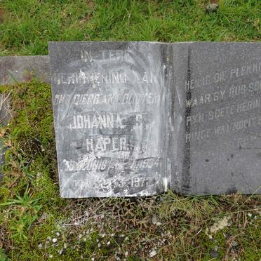 HAPER Johanna S. 1934-1972