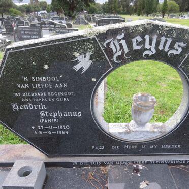 HEYNS Hendrik Stephanus 1920-1984