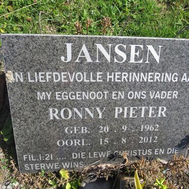 JANSEN Ronny Pieter 1962-2012