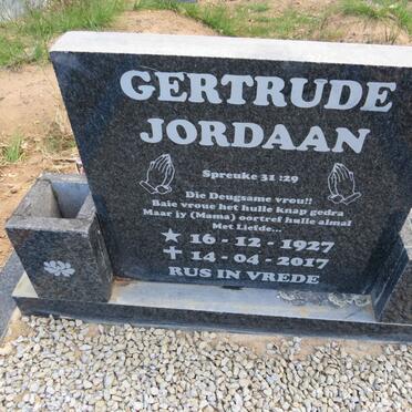 JORDAAN Gertrude 1927-2017