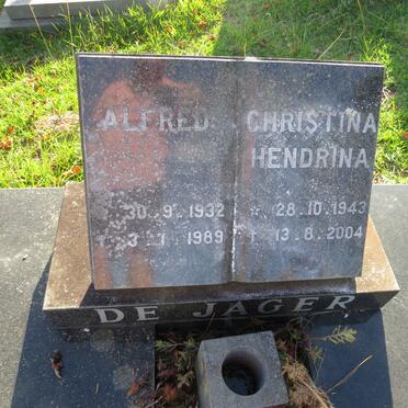 JAGER Alfred, de 1932-1989 &amp; Christina Hendrina 1943-2004