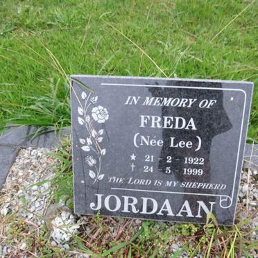 JORDAAN Freda nee LEE 1922-1999