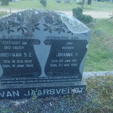 JAARSVELDT Christiaan S.Z., van 1902-1964 & Johanna H. 1910-1980