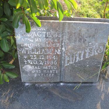 LUITERS William N. 1941-1986