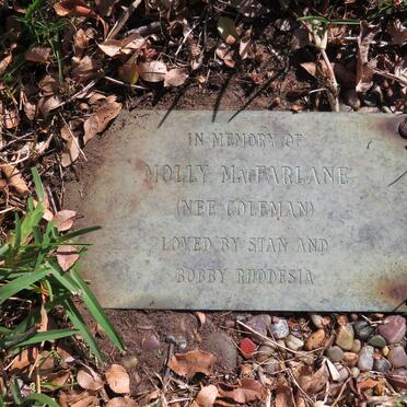 MACFARLANE Molly nee COLEMAN 