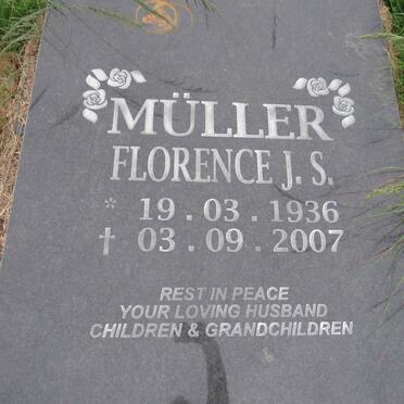 MULLER Florence J.S. 1936-2007