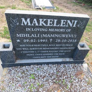 MAKELENI Mihlali Mamngwevu 1995-2018