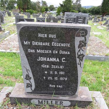 MILLER Johanna C. nee ZEELIE 1911-1978