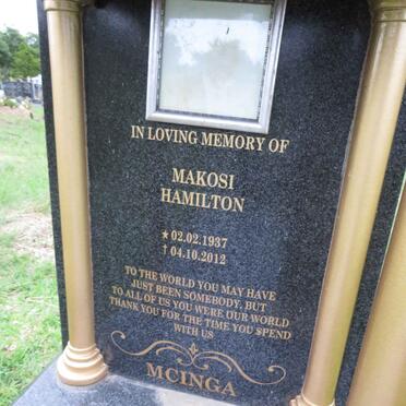 MCINGA Makosi Hamilton 1937-2012