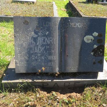 PAGE John Henry Jack 1893-1971