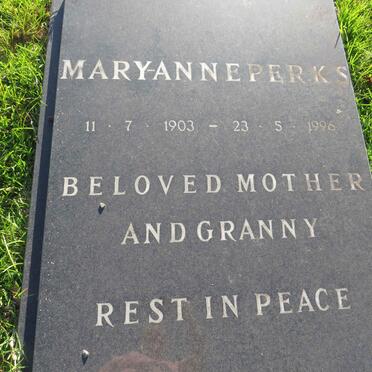 PERKS Mary-Ann 1903-1996