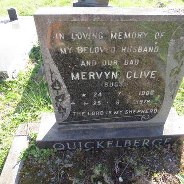 QUICKELBERGE Mervyn Clive 1906-1978