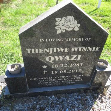 QWAZI Thenjiwe Winnie 1963-2013