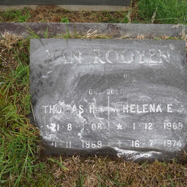 ROOYEN Thomas H., van 1908-1969 & Helena E. 1909-1974