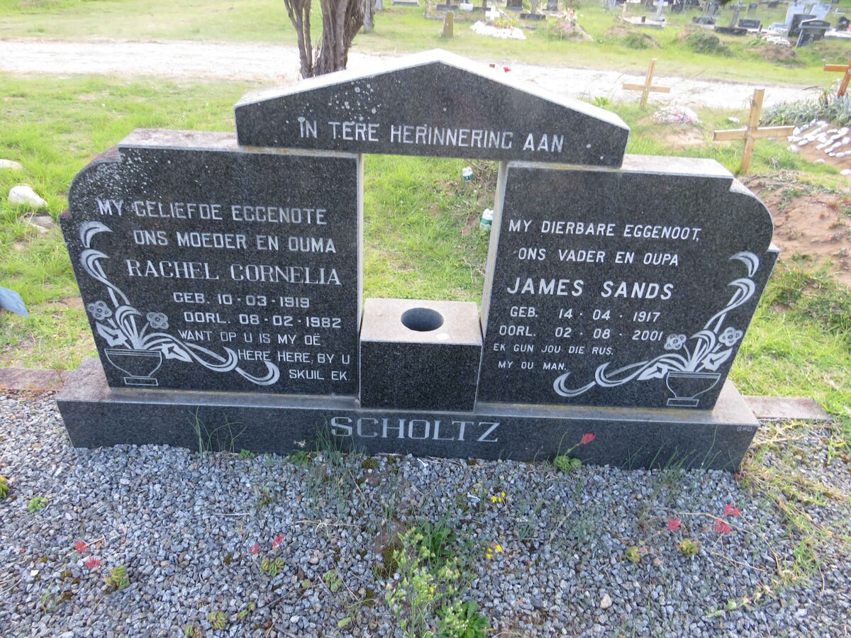 SCHOLTZ James Sands 1917-2001 & Rachel Cornelia 119-1982