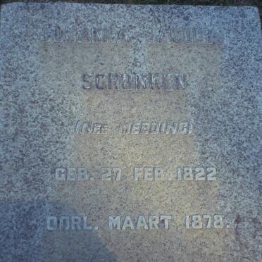 SCHONKEN Johanna Jacoba nee MEEDING 1822-1878