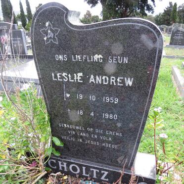 SCHOLTZ Leslie Andrew 1959-1980