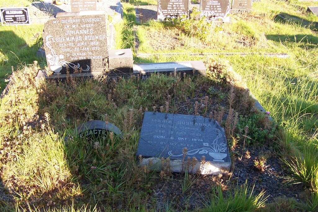 STRYDOM Johannes Lodewikus Bouwer 1888-1973 &amp; Maria Sussanna VAN HEERDEN 1893-1974